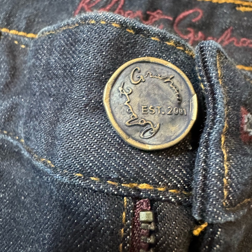 Robert Graham New Men's Straight Jeans in Dark Indigo 32/30 - Picture 3 of 10